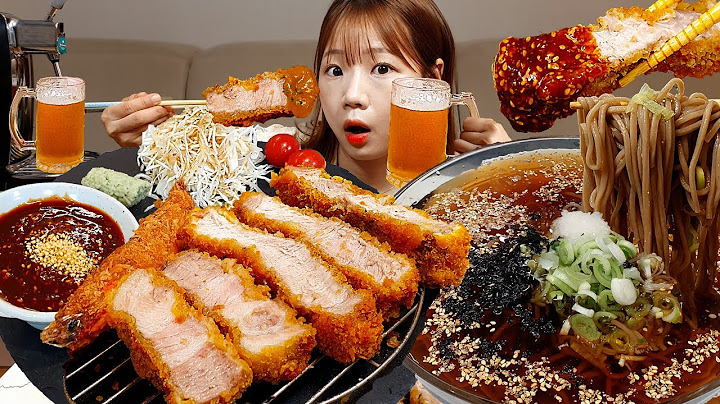 🥩직접만든' 통목살'돈까스,냉모밀,유부초밥🍜톤쇼우 부럽지않은 두툼한 돈까스 먹방 PORK CUTLET PASTA MUKBANG ASMR EATINGSHOW REALSOUND 요리