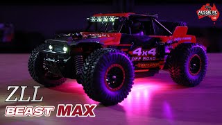 Check Out The Crazy Leds On This Truck Unboxing Zll Sg202Max Beast Max 120 Scale Brushless Mt