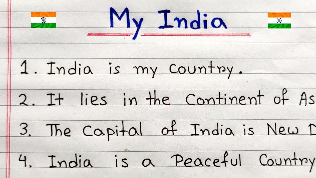 my india essay in english for class 5