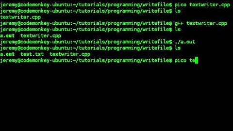 How to Write a Text file in C++ (Linux)