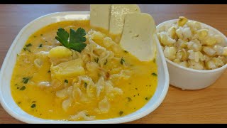 Sopa de Fideos con Queso - Receta de la Abuela