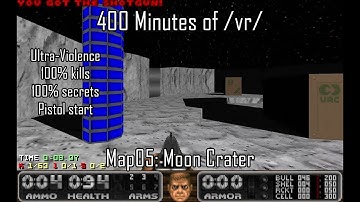 Doom II: 400 Minutes of /vr/ - Map05: Moon Crater (UV-MAX)