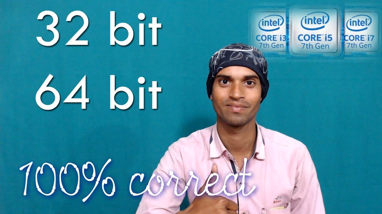 How to know your processor is 32 bit or 64 bit ? - YouTube
