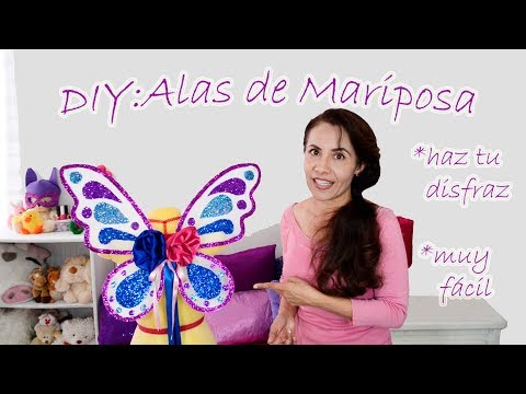 Diy Hermosas Alas De Mariposa Para Disfraz Youtube