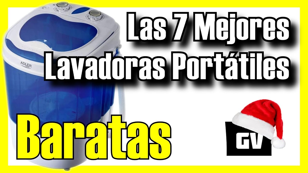 👕💧 Las 7 MEJORES Lavadoras Portátiles BARATAS de   [2024]✓[Calidad/Precio] Con Centrifugado 