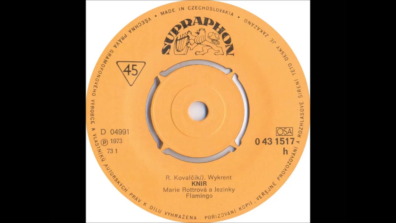 Marie Rottrová - Knír [1973 Vinyl Records 45rpm]