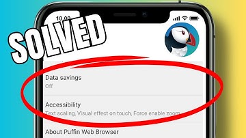 how to set data saving setting on puffin browser