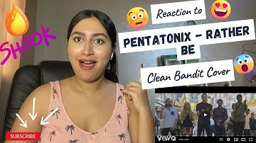 Pentatonix  week going strong ! Pentatonix - Rather Be (Clean Bandit Cover)  first time REACTION