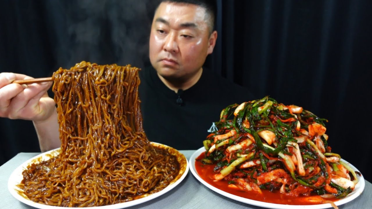 고기보다 맛있는 파김치 짜장라면 드루와~~!!!