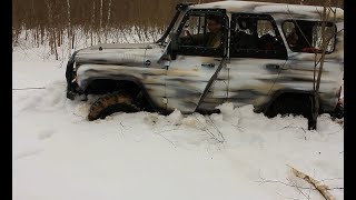 Deep Snow Off road 4x4 Stuck Recovery