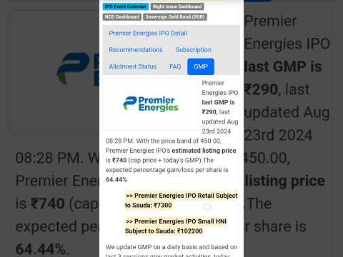 Premier Energies IPO