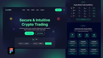 Crypto Full Website Design: Figma UI/UX Design Tutorial