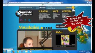 Como Ouvir a Rádio SaudadeFM no Windows com o INTERNET EXPLORER screenshot 4