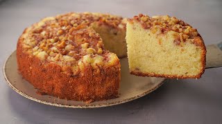 Apple Crumble Cake | Apple Walnut Cake Recipe | Yummy
