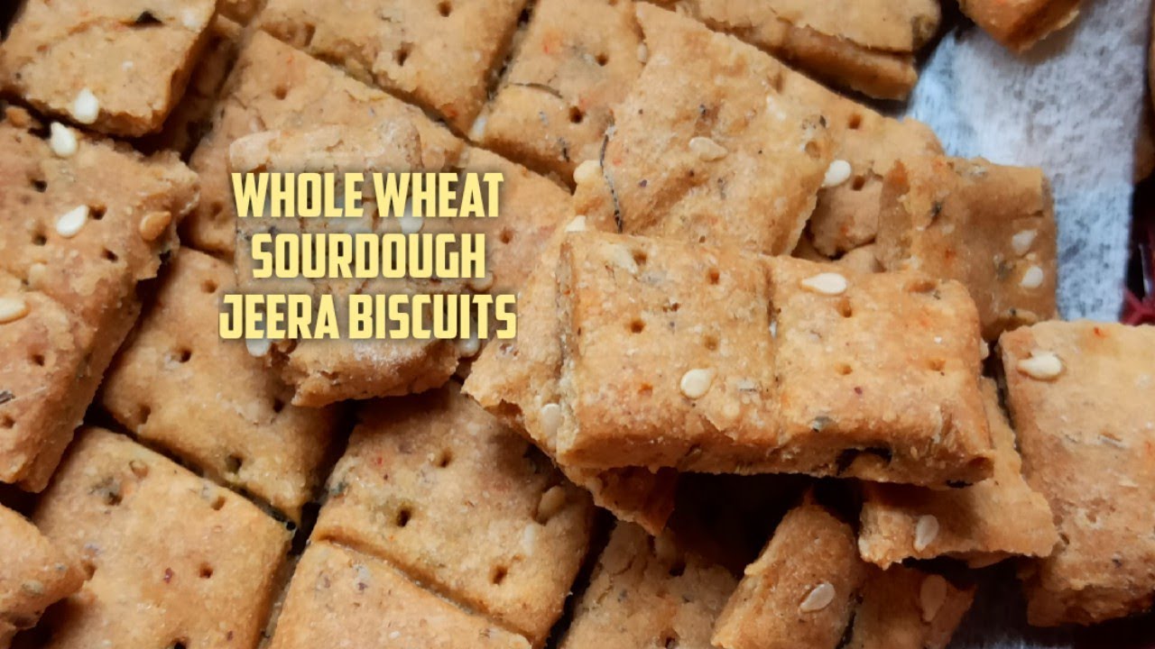 sourdough whole wheat jeera biscuits (oh so yum sixer cookies) YouTube