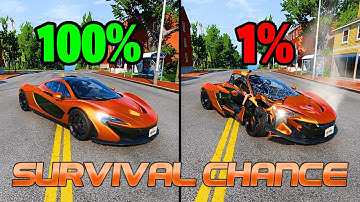 Best of Realistic Survival Chance Crashes | BeamNG.drive