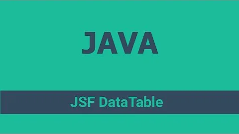 JSF DataTable