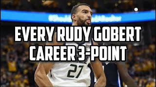 Every Rudy Gobert Career 3-Point! 🏀