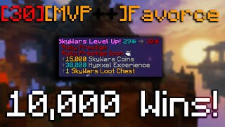 Hitting Level 30 in Skywars & Getting 10,000 Wins!