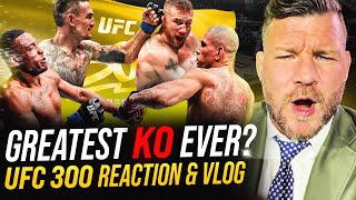 BISPING reacts to UFC 300: GREATEST KO EVER?! Alex Pereira \& Holloway SLEEP Hill \& Gaethje | VLOG