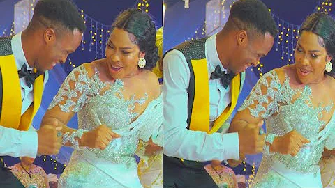 See The Beautiful Moment Fathia Balogun's Son Challenge Her On Stage On Her 51st Birthday Party