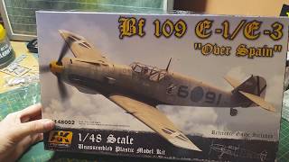 AK 1:48th  Bf-109 E-1 / E-3 "Over Spain" In box review