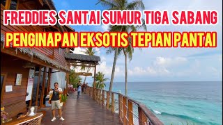 Penginapan Freddies Santai Sumur Tiga Sabang Yang Eksotis Tepian Pantai Laut Andaman 