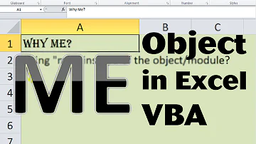 What is the ME command in VBA?