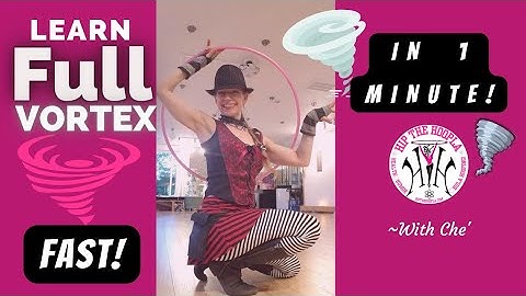 How to do "The Vortex" ⭕️ Hula Hoop Trick in 1 Minute Hoop Tutorial #vortex