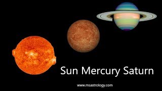రవి బుధ శని Sun Mercury Saturn Conjunction. MS Astrology - Vedic Astrology in Telugu Series.