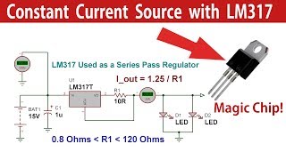 LM317 Constant Current Source Power Supply Circuit