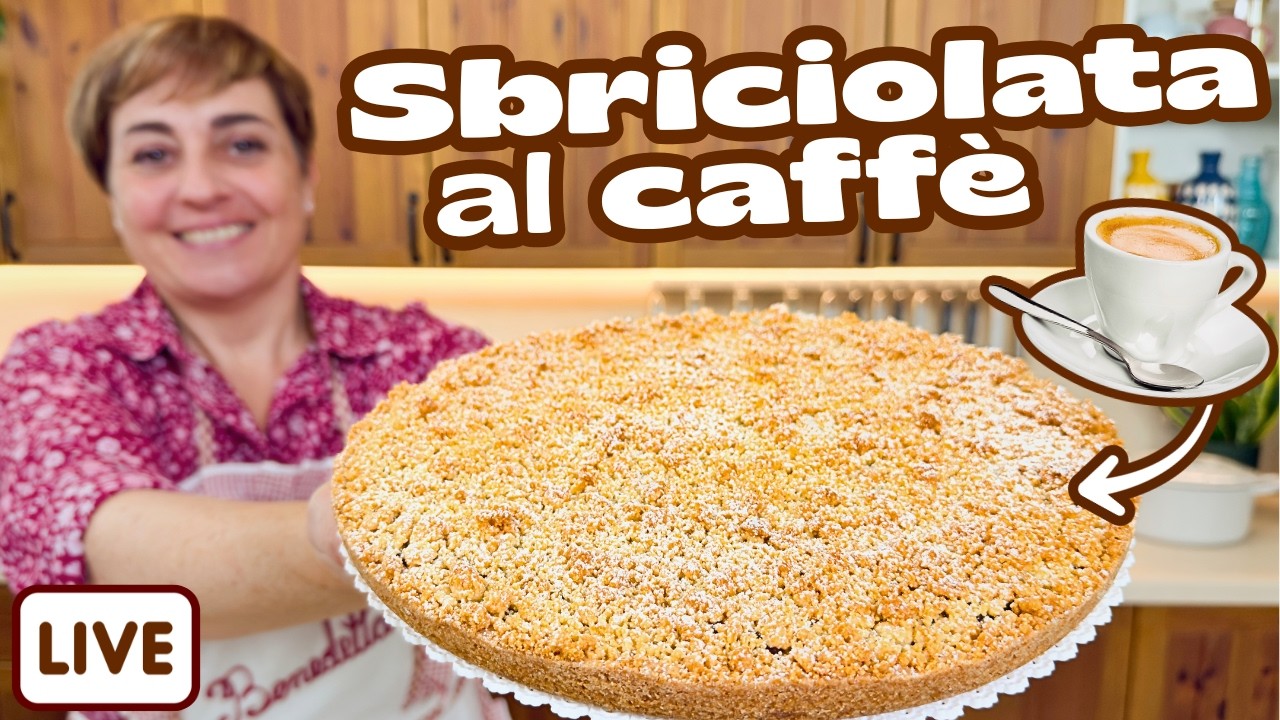 SBRICIOLATA AL CAFFÈ Ricetta in Diretta  Fatto in Casa da Benedetta