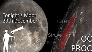 Tonight's Moon 29th December - Full Moon, What's New To View? 4K