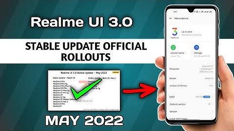 realme ui 3.0 features ⚡Realme UI 3.0 Android 12 Stable update Full official device list May 2022