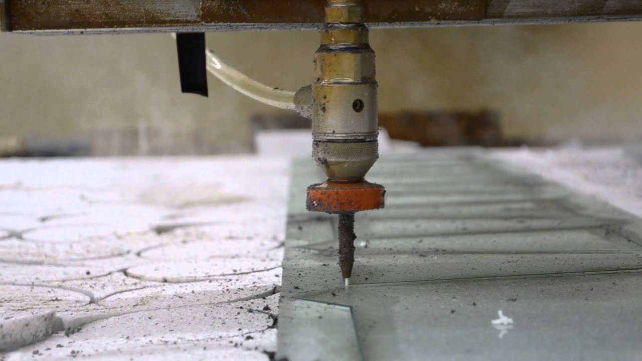 Waterjet cutting glass YouTube