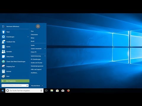 Windows 10 - Klassisches Startmenü