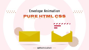Envelope Animation using Pure HTML CSS - M technical tech