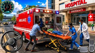 لعبة محاكاة إنقاذ المدينة بسيارة الإسعاف - قيادة سيارة إسعاف الطوارئ الأمريكية 911 ثلاثية الأبعاد... screenshot 2
