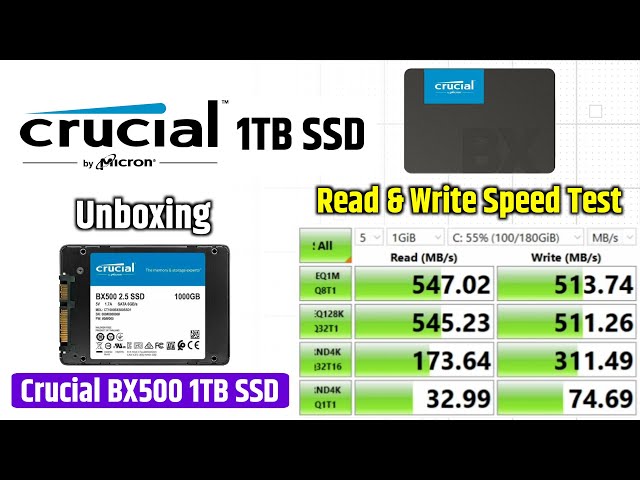 Crucial BX500 Unboxing and Review!!! 
