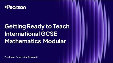 Getting Ready to Teach International GCSE Mathematics A Modular