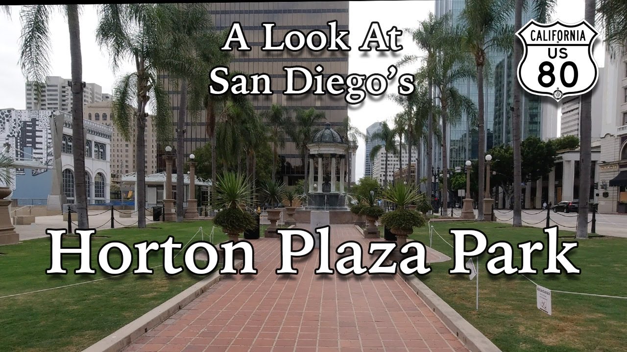 The Horton Plaza Park and Shopping Mall in Downtown San Diego