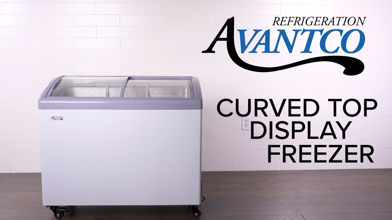 Avantco DFF16-HCL 60 1/4 Flat Top Display Ice Cream Freezer