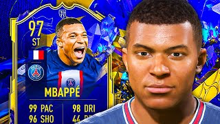 THE BEST ATTACKER IN THE GAME! 🥇 97 TOTY Mbappe Player Review - FIFA 23 Ultimate Team