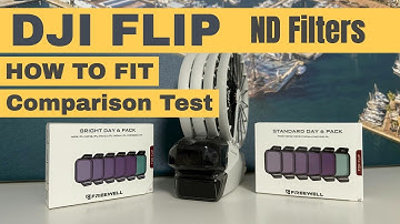 DJI Flip ND Filters by FREEWELL How to fit and comparison with or without. #freewell