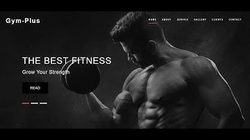Free website template -Fitness & Gym responsive  Website using by Html Css JQuery