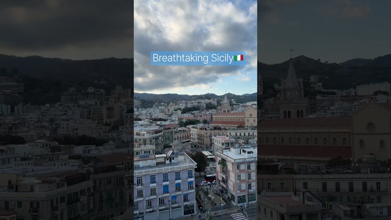 Beautiful Sicily 🇮🇹🌊 | Views from Our Cruise Ship! 🚢