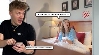 I made my GIRLFRIEND think our room was HAUNTED *I went too far*