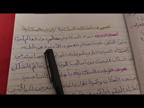 تعبير عن المشكلة السكانية أو الزيادة السكانية