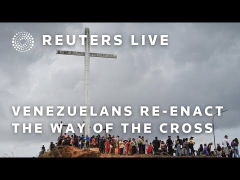 LIVE: Venezuelans re-enact the Way of the Cross in the Petare neighborhood