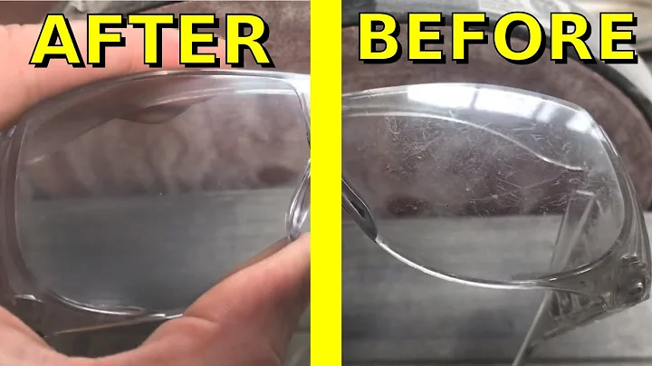 Como remover arranhões grandes dos meus óculos de segurança